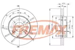 Tarcza hamulcowa FREMAX BD-2584