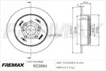 Tarcza hamulcowa FREMAX BD-2886