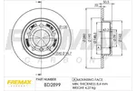 Tarcza hamulcowa FREMAX BD-2899
