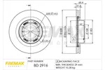 Tarcza hamulcowa FREMAX BD-2916