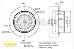 Tarcza hamulcowa FREMAX BD-2917