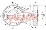 Bęben hamulcowy FREMAX BD-3043