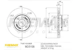 Tarcza hamulcowa FREMAX BD-3108
