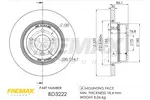 Tarcza hamulcowa FREMAX BD-3222