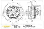 Tarcza hamulcowa FREMAX BD-3418