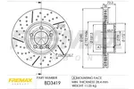 Tarcza hamulcowa FREMAX BD-3419
