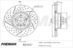 Tarcza hamulcowa FREMAX BD-3421