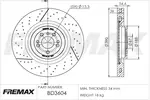 Tarcza hamulcowa FREMAX BD-3604