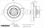 Tarcza hamulcowa FREMAX BD-3964