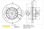 Tarcza hamulcowa FREMAX BD-4211