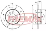 Tarcza hamulcowa FREMAX BD-4296