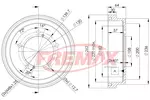Bęben hamulcowy FREMAX BD-4804