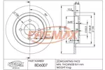 Tarcza hamulcowa FREMAX BD-6007