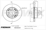 Tarcza hamulcowa FREMAX BD-6064