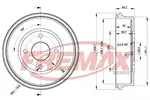 Bęben hamulcowy FREMAX BD-6631