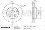 Tarcza hamulcowa FREMAX BD-7034