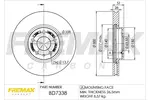 Tarcza hamulcowa FREMAX BD-7338