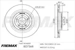 Tarcza hamulcowa FREMAX BD-7368