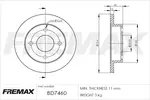 Tarcza hamulcowa FREMAX BD-7460