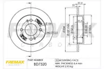 Tarcza hamulcowa FREMAX BD-7520