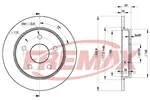 Tarcza hamulcowa FREMAX BD-8215