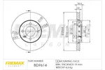 Tarcza hamulcowa FREMAX BD-9614