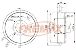 Bęben hamulcowy FREMAX BD-9615