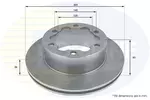 Tarcza hamulcowa COMLINE ADC1645V
