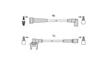 Przewody zapłonowe - zestaw ASTEMO-HITACHI 134371