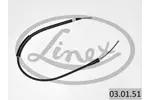 Linka hamulca postojowego LINEX 03.01.51 (Z przodu z lewej)