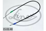 Linka hamulca postojowego LINEX 15.02.48 (Z przodu po prawej)