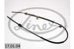 Linka hamulca postojowego LINEX 17.01.04 (Z przodu po prawej)