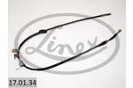 Linka hamulca postojowego LINEX 17.01.34 (Z przodu po prawej)