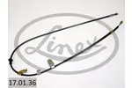 Linka hamulca postojowego LINEX 17.01.36 (Z przodu po prawej)