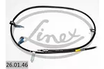 Linka hamulca postojowego LINEX 26.01.46 (Z przodu po prawej)
