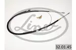 Linka hamulca postojowego LINEX 32.01.45 (Z tyłu)