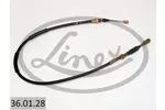 Linka hamulca postojowego LINEX 36.01.28 (Z tyłu)