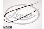 Linka hamulca postojowego LINEX 44.01.59 (Z przodu po prawej)