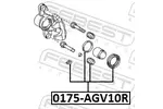 Zestaw naprawczy zacisku hamulca FEBEST 0175-AGV10R (Oś tylna)