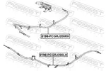 Linka hamulca postojowego FEBEST 0199-PCGRJ200RH (Z prawej)