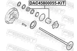 Łożysko koła FEBEST DAC45800055-KIT (Oś tylna) - fot.2