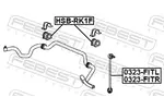 Tuleja, stabilizator FEBEST HSB-RK1F (Oś przednia po obydwu stronach)