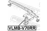 Poduszka silnika FEBEST VLMB-V70RR (Z tyłu) - fot.2