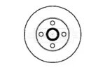 Tarcza hamulcowa BORG & BECK BBD4013
