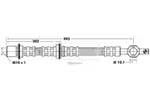 Przewód hamulcowy elastyczny BORG & BECK BBH6444