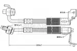 Przewód hamulcowy elastyczny BORG & BECK BBH6693