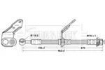 Przewód hamulcowy elastyczny BORG & BECK BBH6741