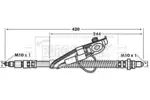 Przewód hamulcowy elastyczny BORG & BECK BBH6754