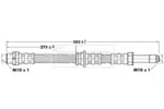 Przewód hamulcowy elastyczny BORG & BECK BBH6763