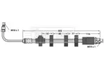 Przewód hamulcowy elastyczny BORG & BECK BBH6833